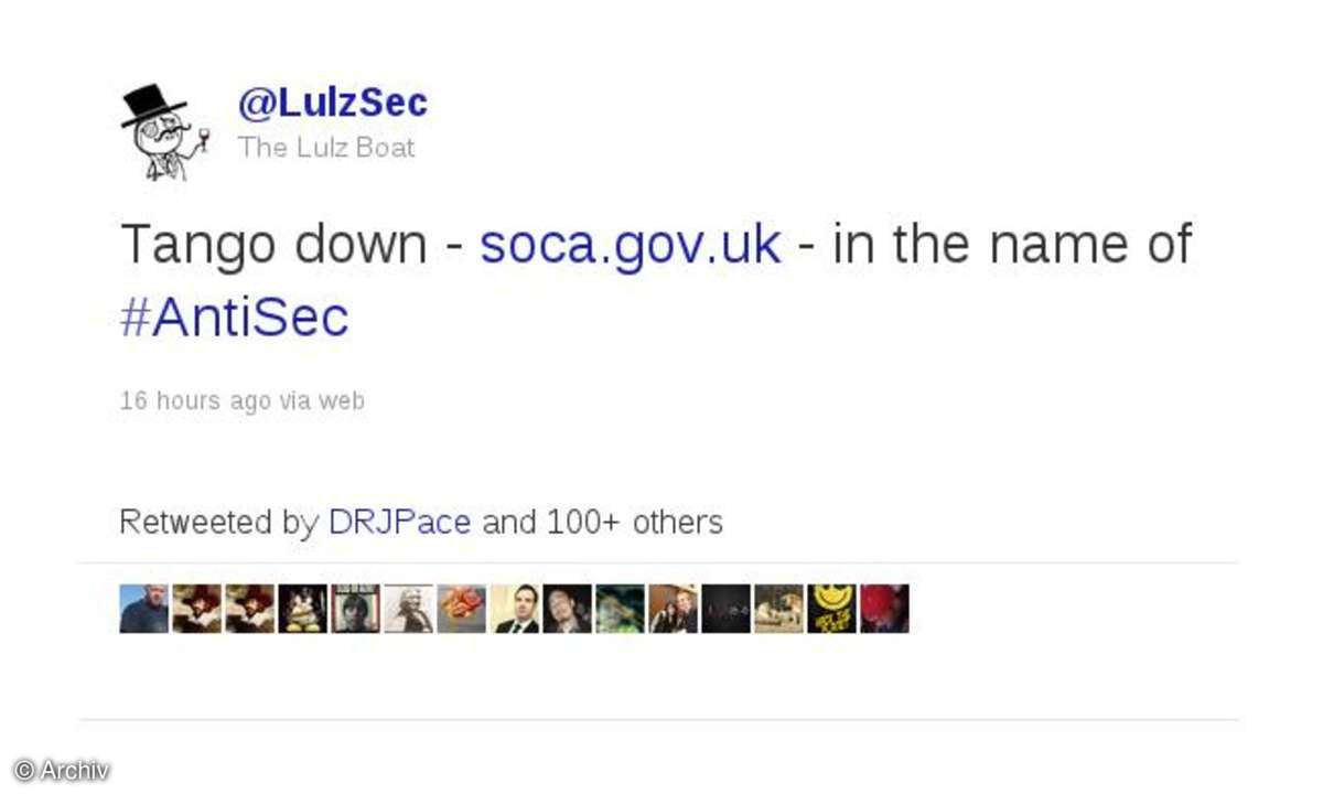LulzSec auf Twitter