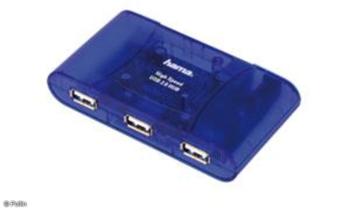 USB 2.0-Hub HAMA, 4-Port, aktiv