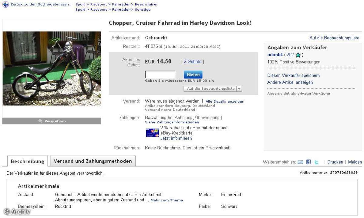 Sechs kuriose ebay-Auktionen