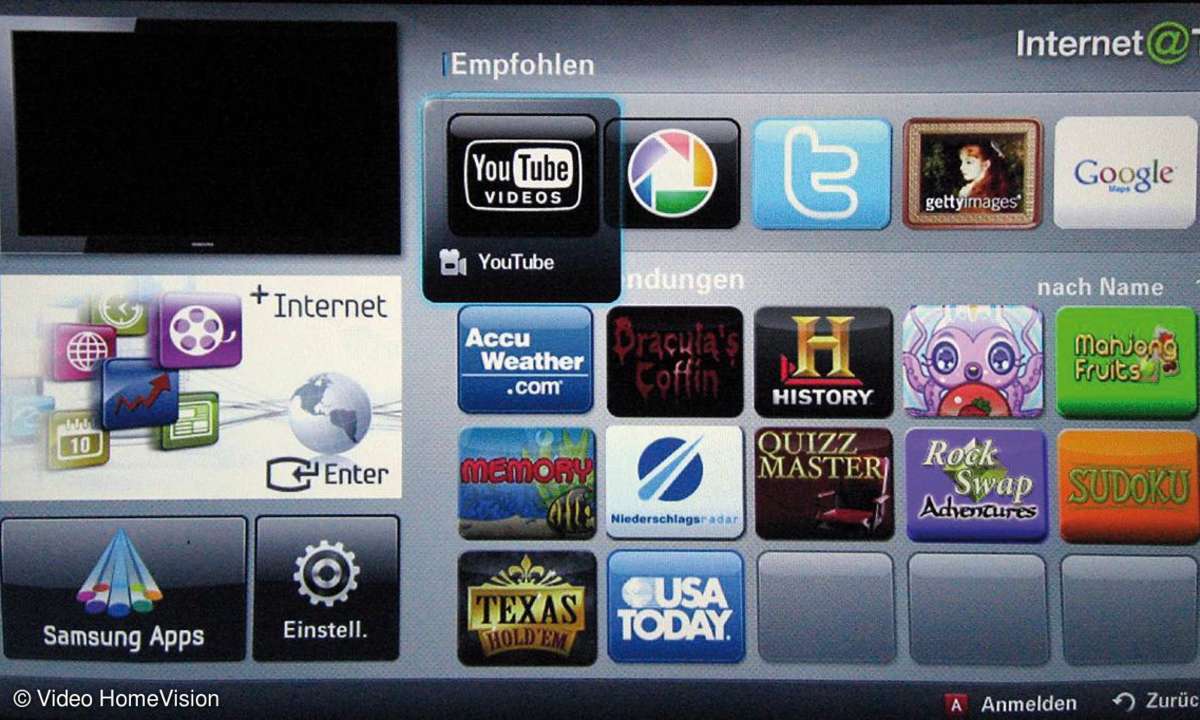 Samsung Internet@TV Screener