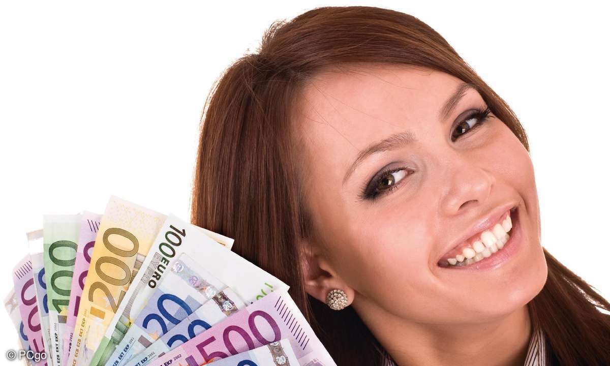 Frau, geld