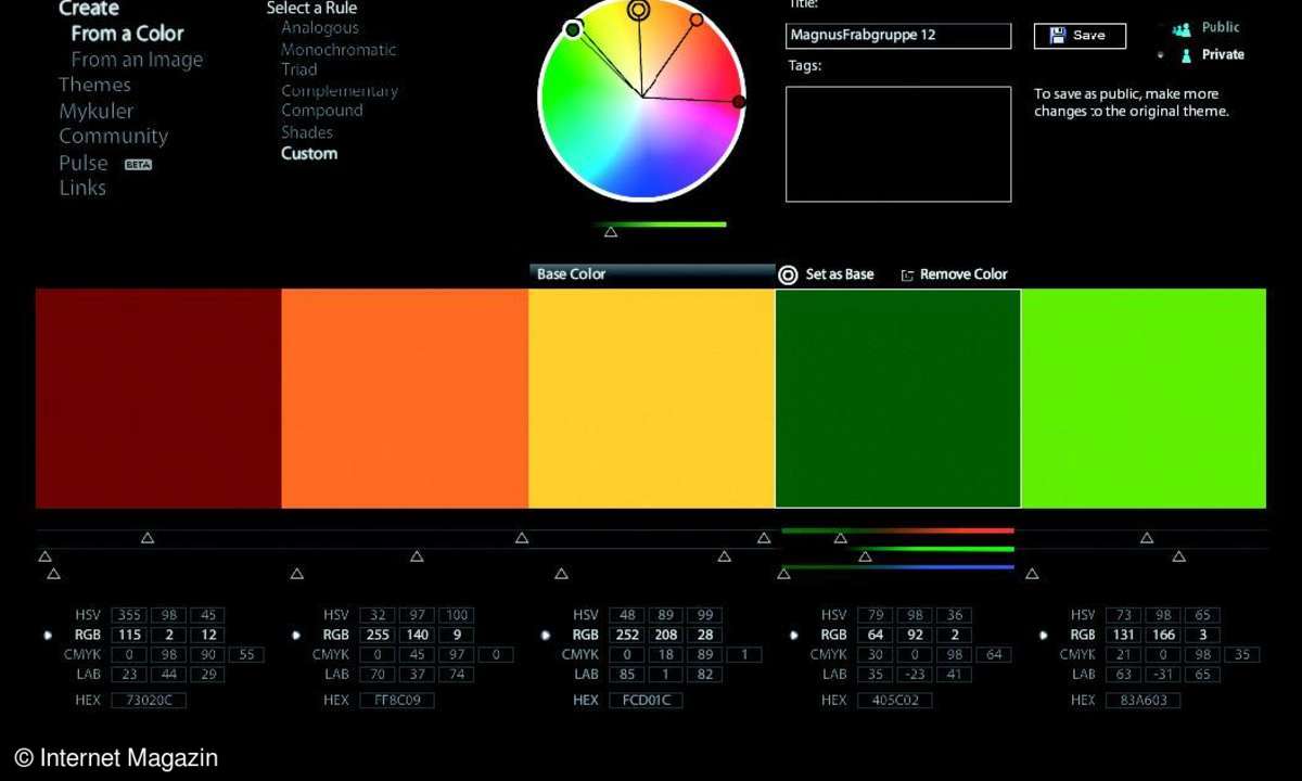 internet, webdesign, farben, farbwerte, html, css