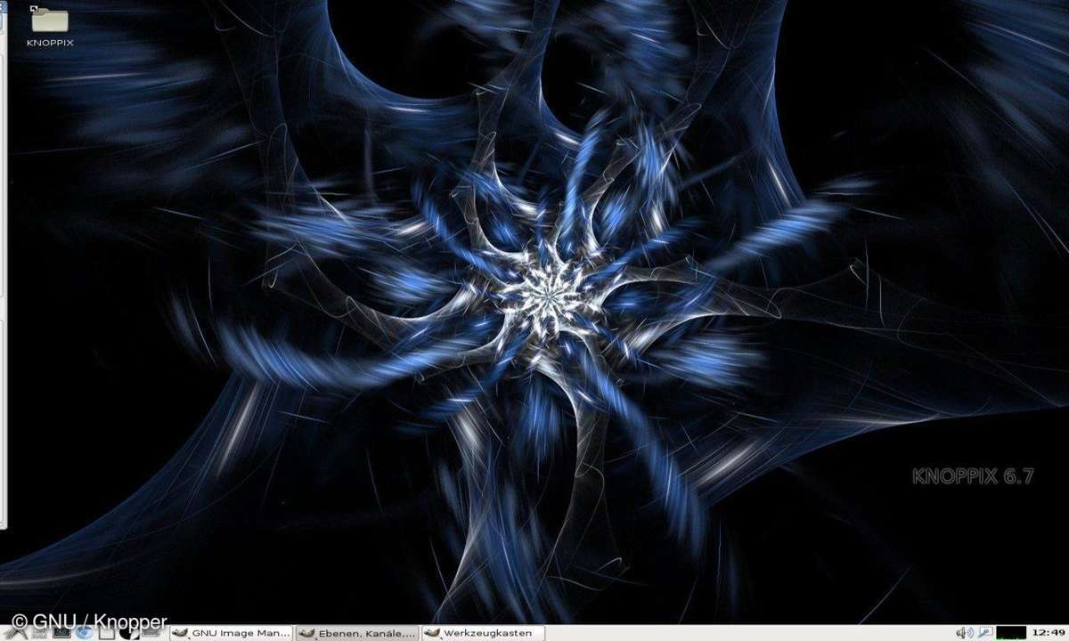 Knoppix 6.7.0 Startbildschirm