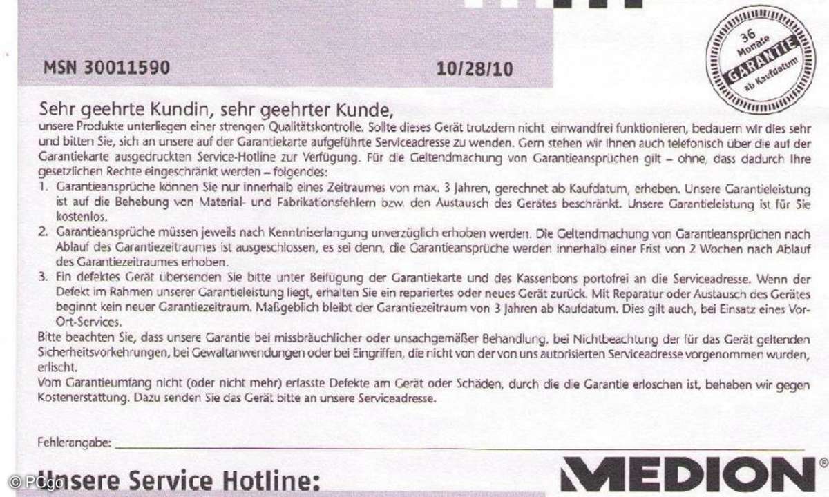 Garantiekarte