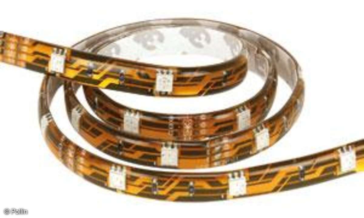 Pollin LED-Strip hochflexibel, 150 LEDs RGB