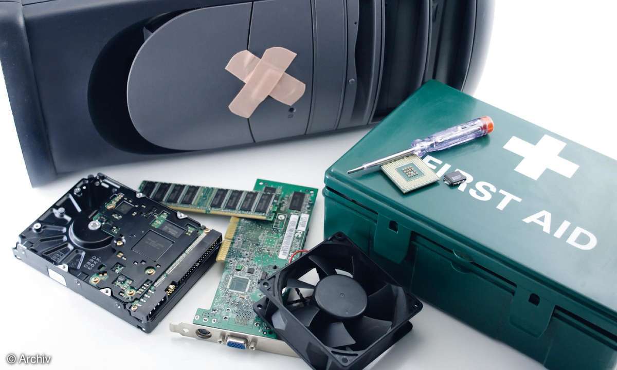 hardware, pc, komponenten, erste hilfe, kasten