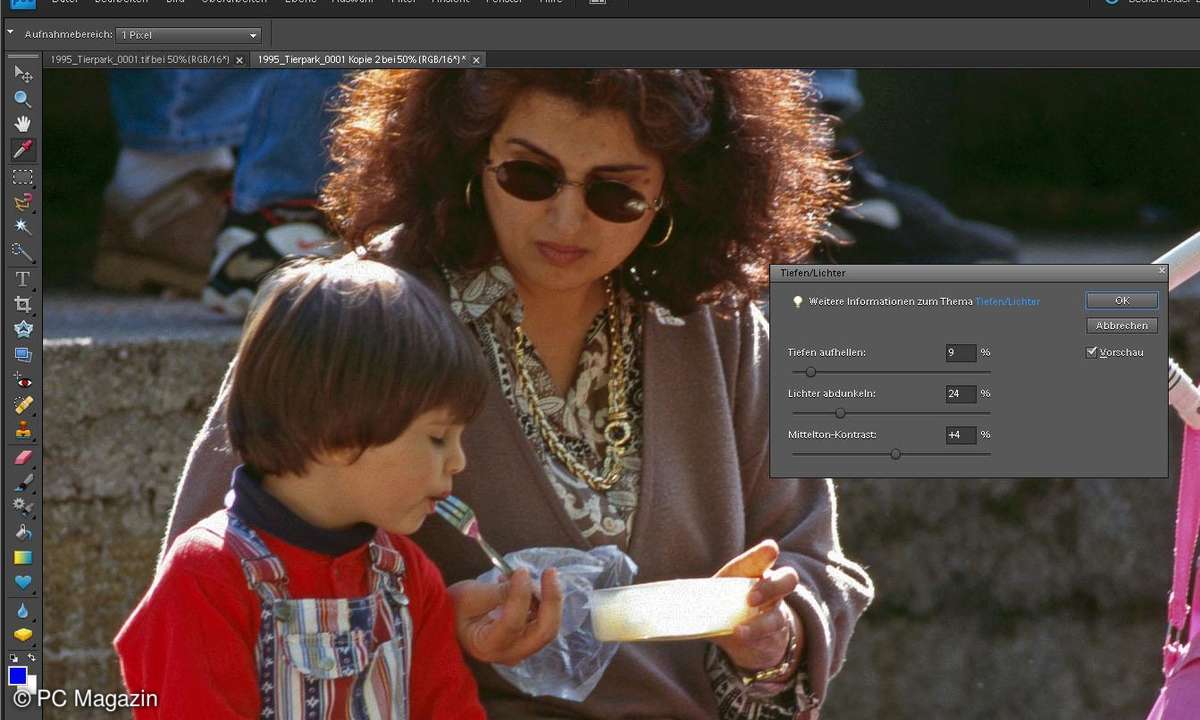 Adobe Photoshop Elements 10 - Tiefen und Lichter