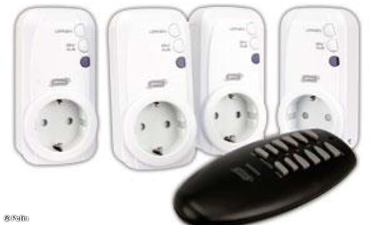 Pollin, Funksteckdosen-Set GT-FSI-04a, 4 Steckdosen