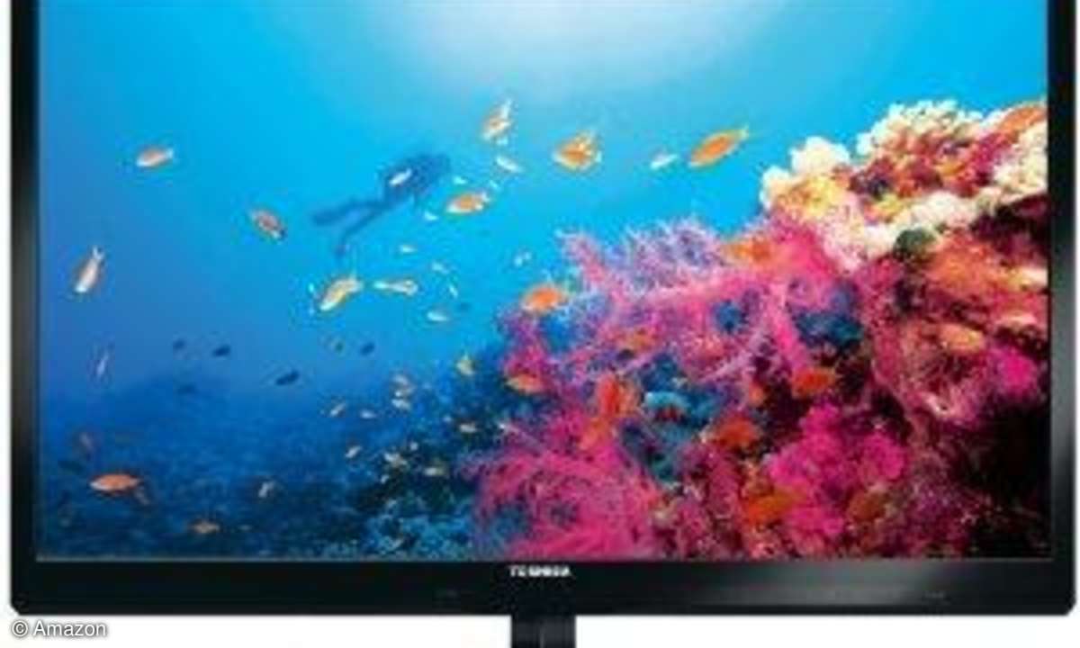 Toshiba TV mit Unterwasserlandschaft, Toshiba 46SL863G