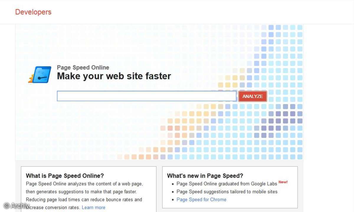 Google Page Speed Online