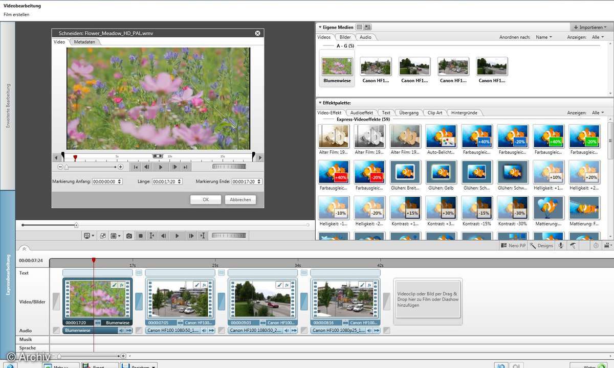 Nero Video 11 - Expressbearbeitung