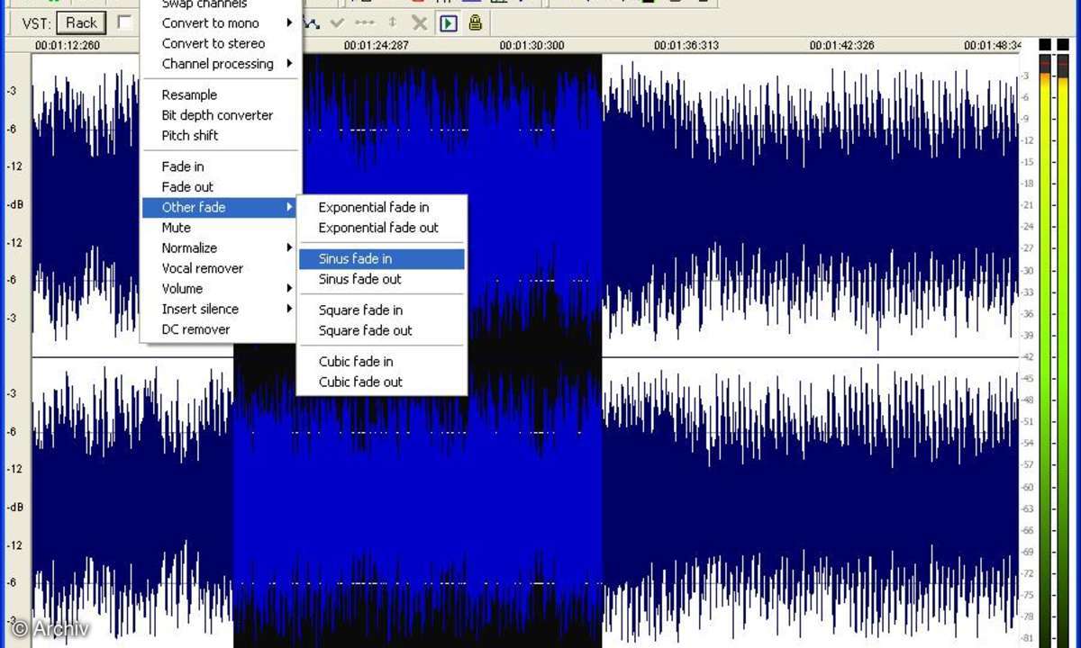 WAVOSAUR - Audio-Schnittprogramm mit Extras