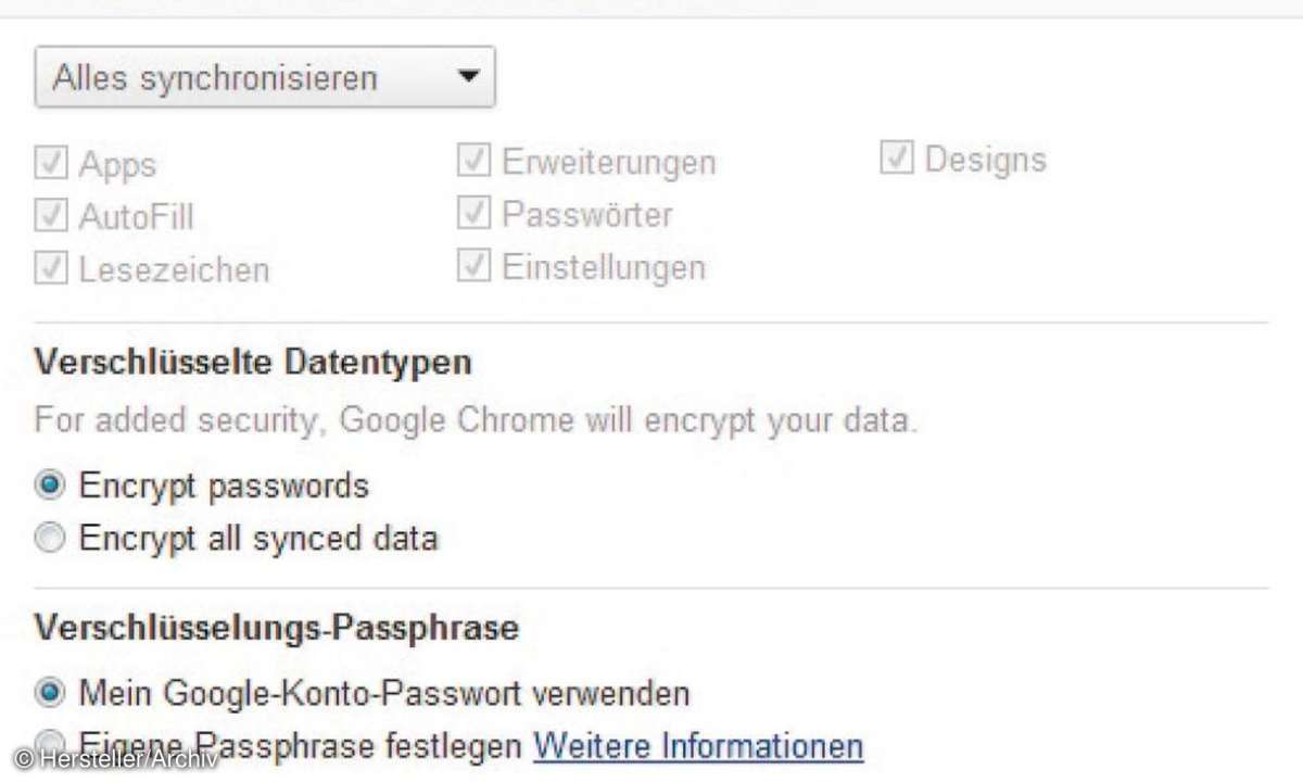 Google Chrome auf mehreren PCs synchronisieren