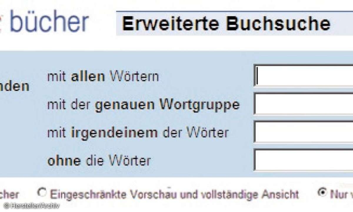 Die erweiterte Suche von Google Books hat eine Option, um komplett verfügbare Werke zu finden.