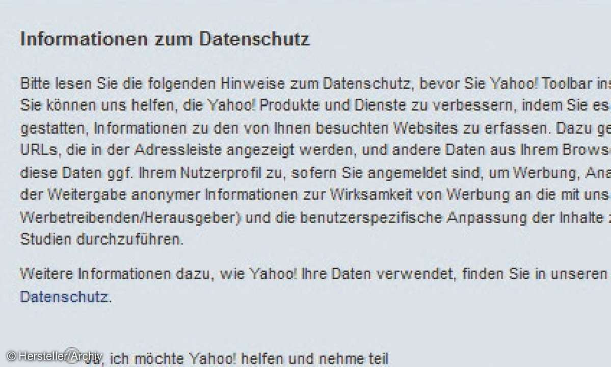 Tipp 1: Installationen ohne Beigaben - Wer unverrichtet die Installation startet, gewährt dem Anbieter tiefe Einblicke in das eigene Surf-Verhalten.