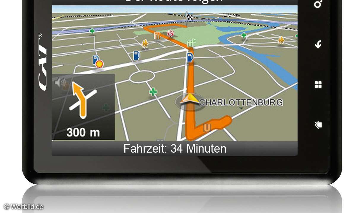 ... dank GPS soll sich das Weltbild-Tablet jedoch auch für den Einsatz als Navi eignen.