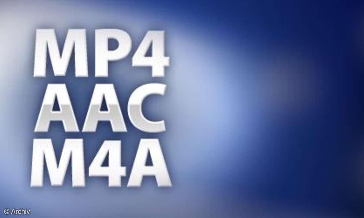 AAC, auch als MP4 oder M4A bekannt