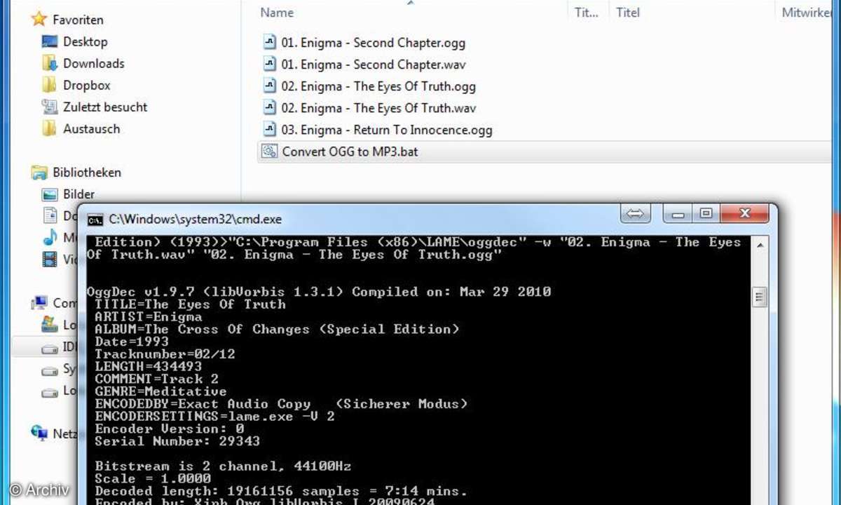 AAC und OGG in MP3 konvertieren