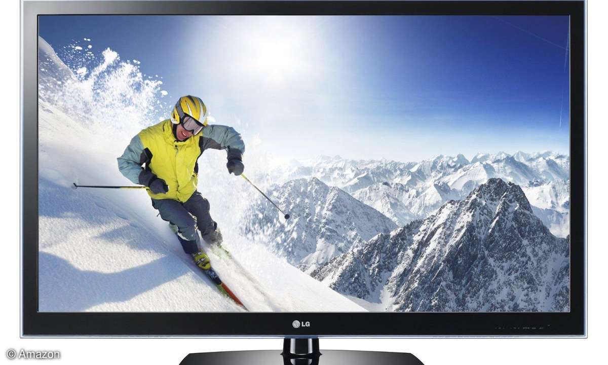 LG 37LV470S Fernseher mit Skifahrer