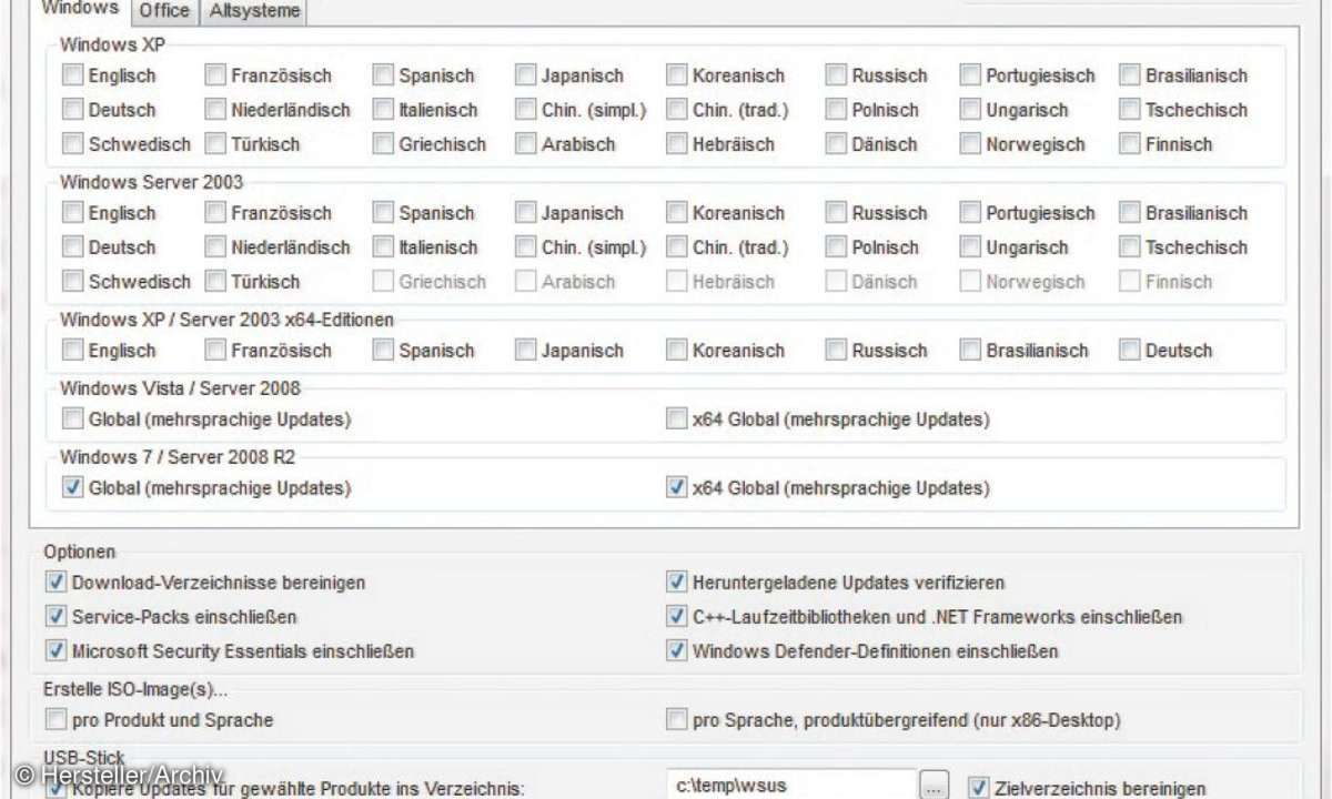treiber, updates, software, windows, wsus-office