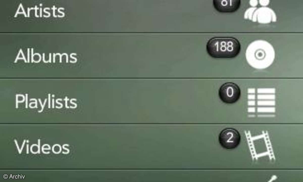 Ampache Mobile: Ampache Client für WebOS (Palm; gratis)