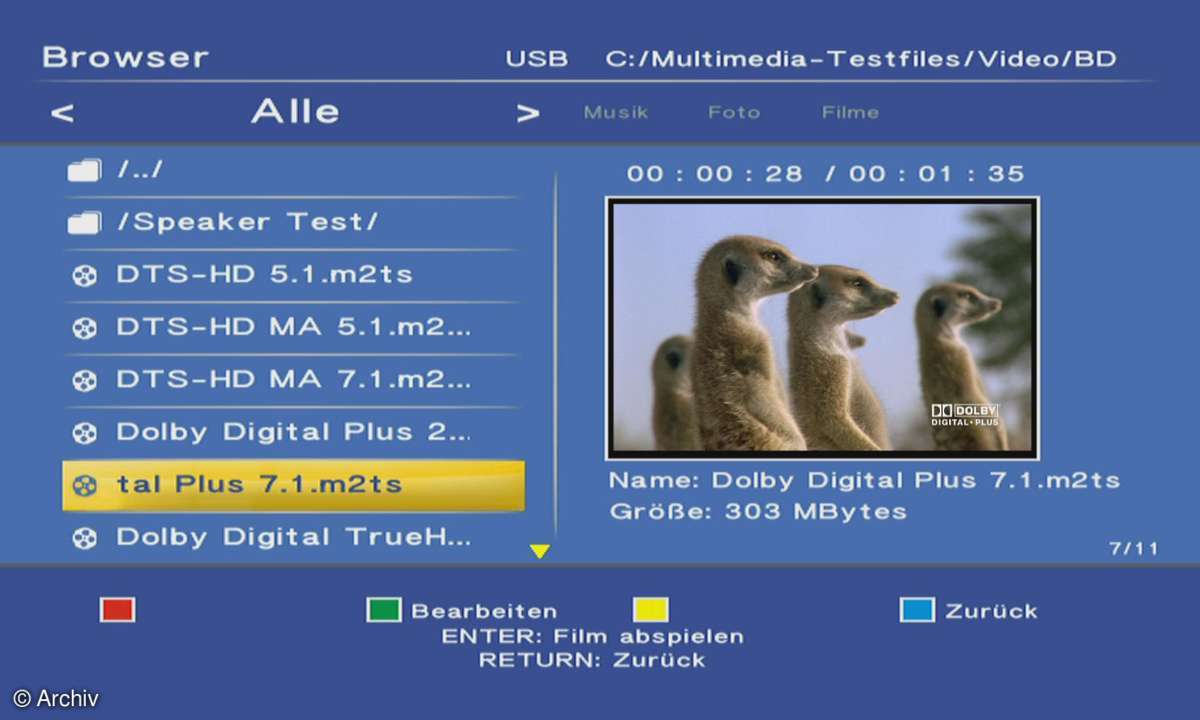 20-Zeichen-Dateinamen trotz 1080p: Auvisios TrueVision 1080p und andere Kandidaten mit Realtek-Chip. Der Vorschaubereich rechts lässt sich nicht ausblenden.