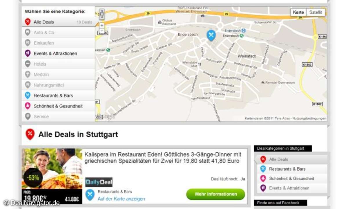 Durch einen Klick auf