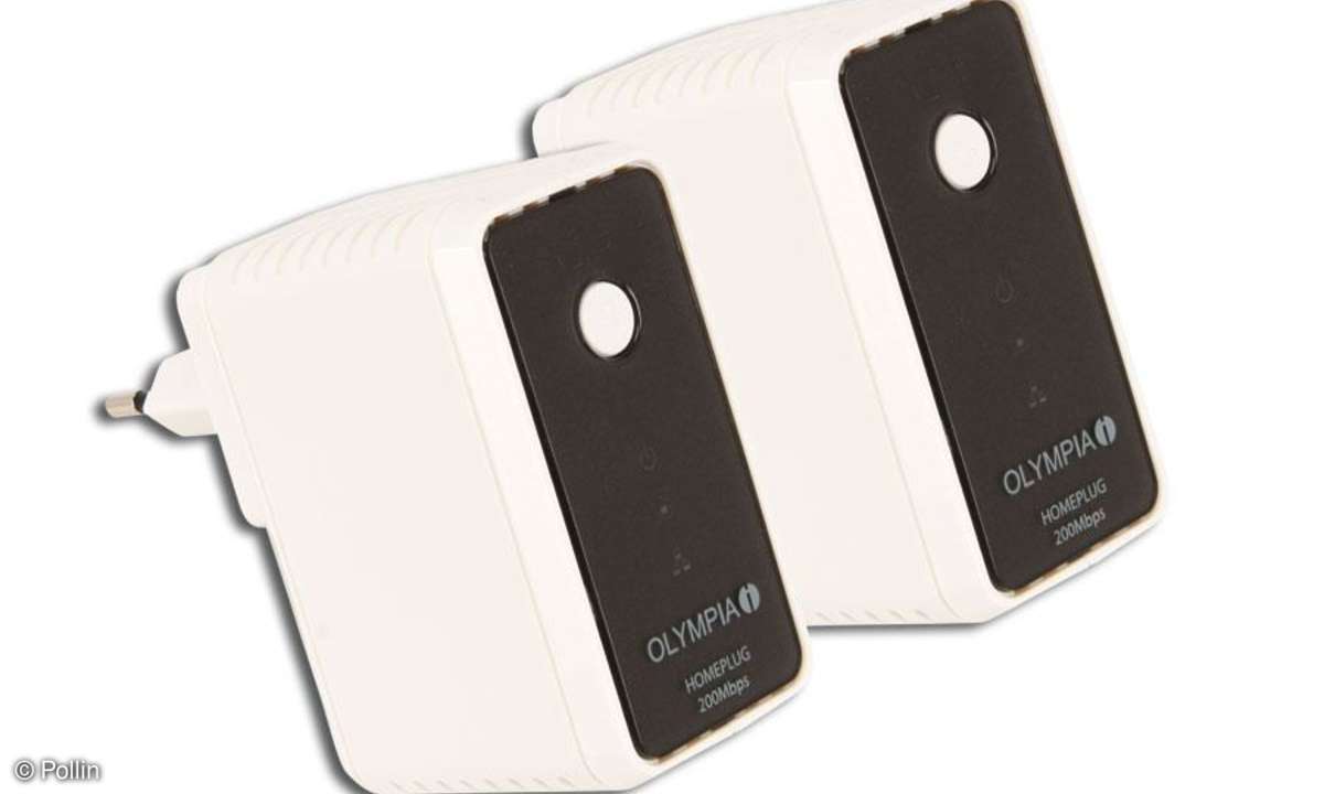 Pollin: Powerline-Set OLYMPIA 2000E Duo, 200 Mbps