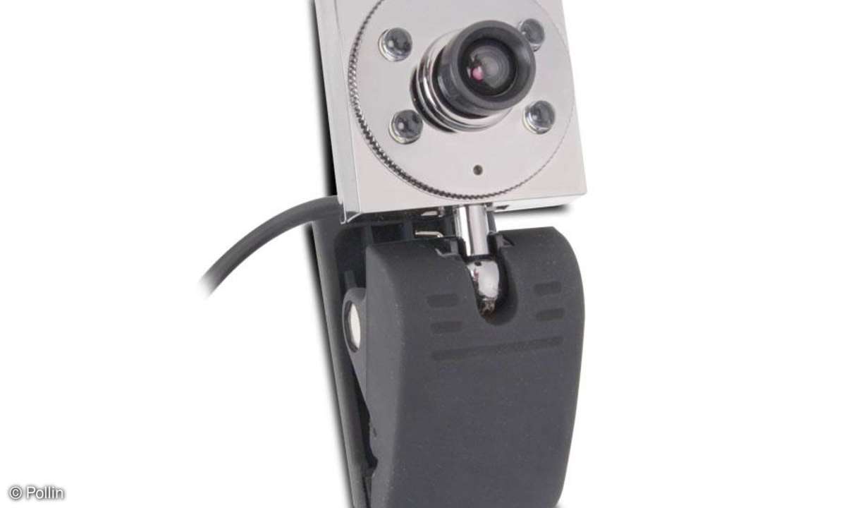 Pollin: USB-Webcam mit Metallgehäuse