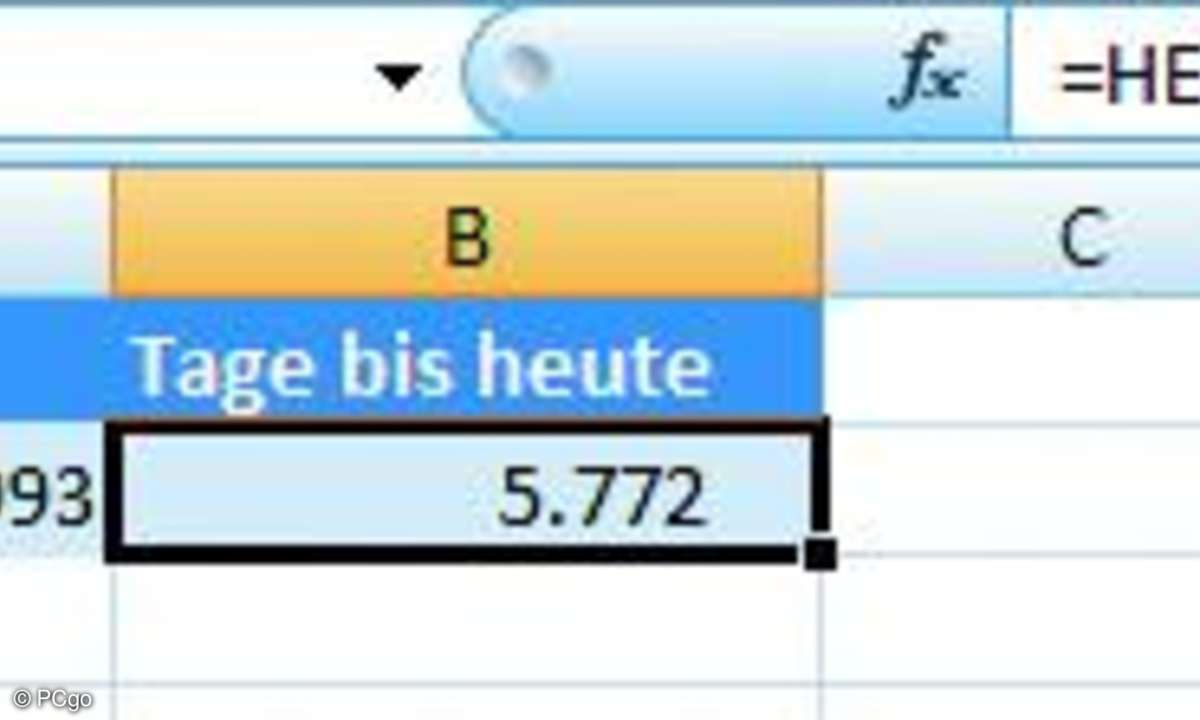 Mit Datumswerten lässt es sich sogar sehr komfortabel rechnen.