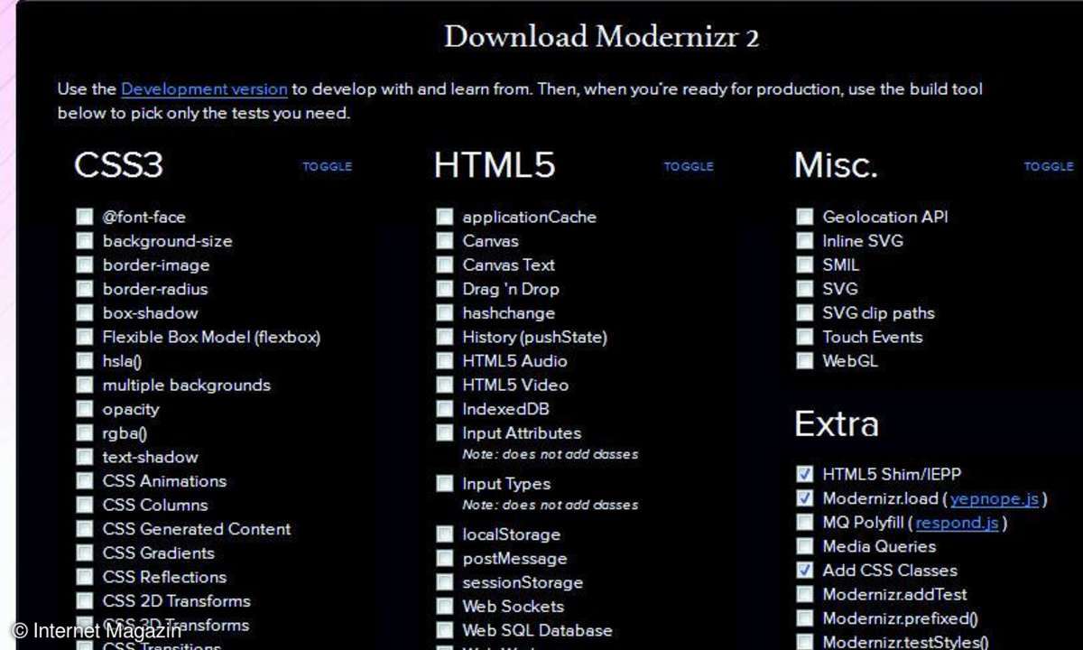 internet, webdesign, modernizr, css3, html5, javascript,browser