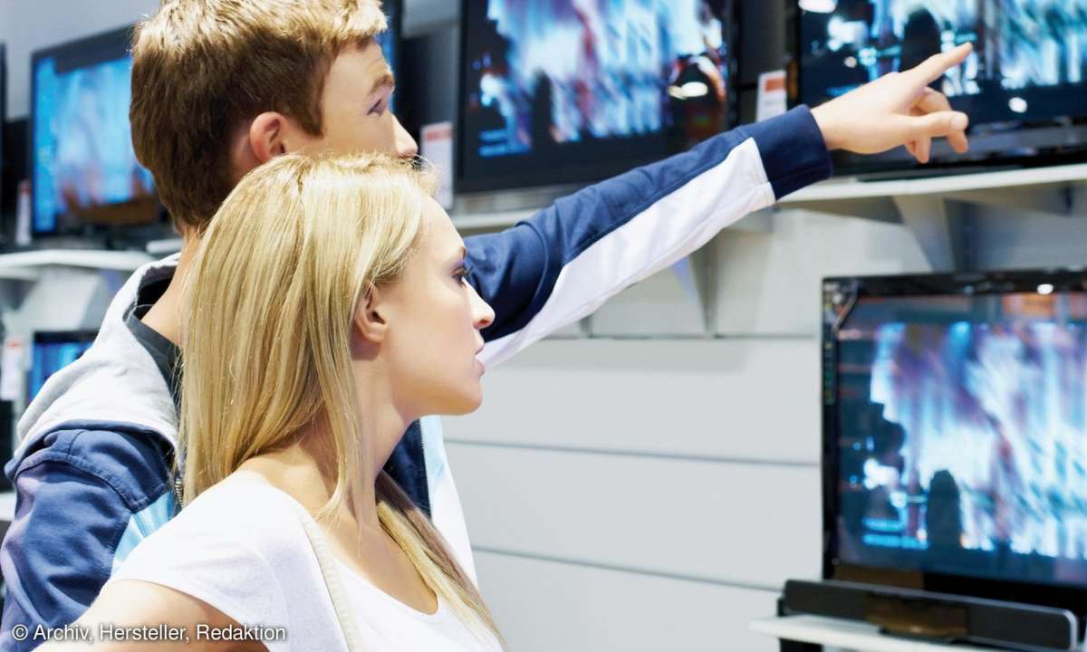 mann, frau, fernseher
