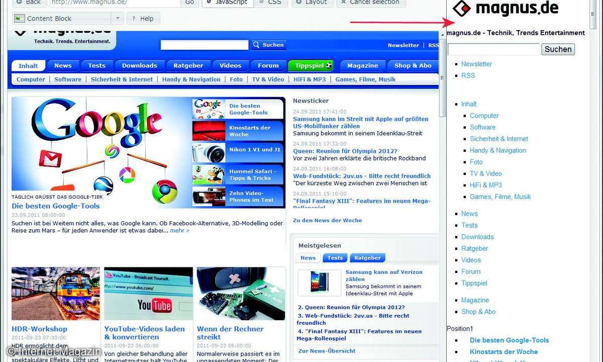 Mit Webtools wie Builder von Mobilizetoday.com lässt sich eine gewöhnliche Website
