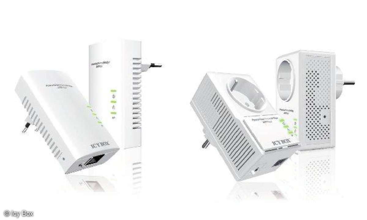 Schnell und klein: Neue Powerline-Adapter von Icy Box