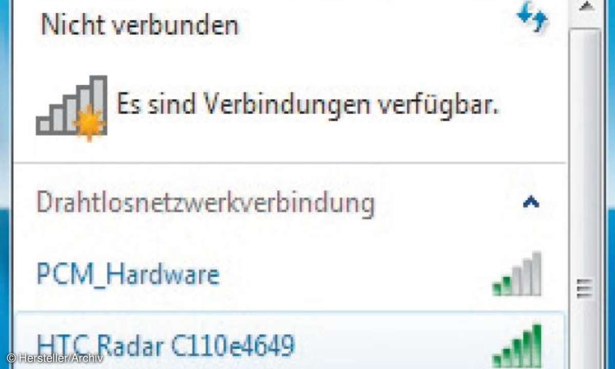 wlan, smartphone, htc radar
