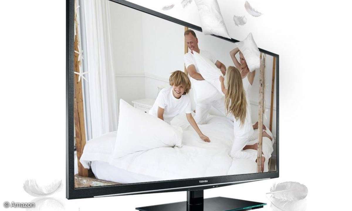 Toshibas 3D LED-Backlight-Fernseher von der Seite