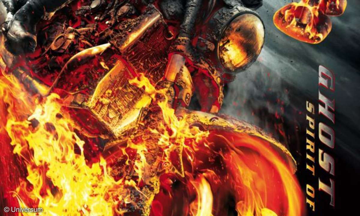 Runde 2: Nicolas Cage schwingt sich wieder als Ghost Rider auf sein Motorrad.