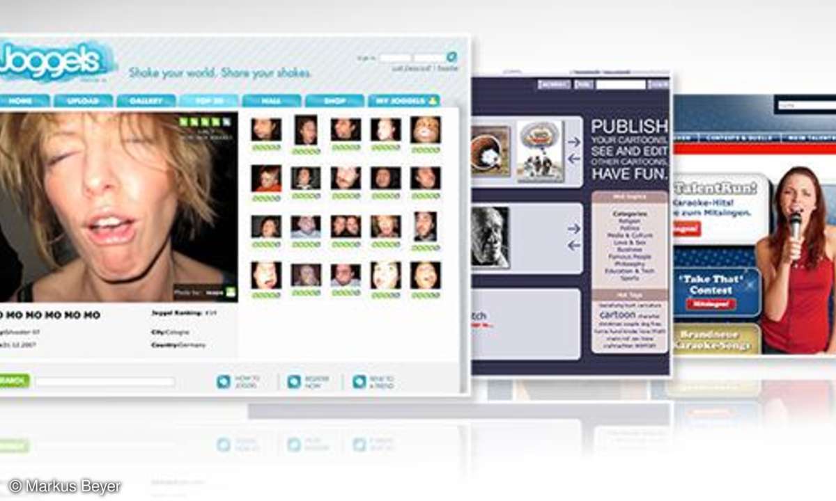 Coole Websites: Joggels, toonpool, TalentRun