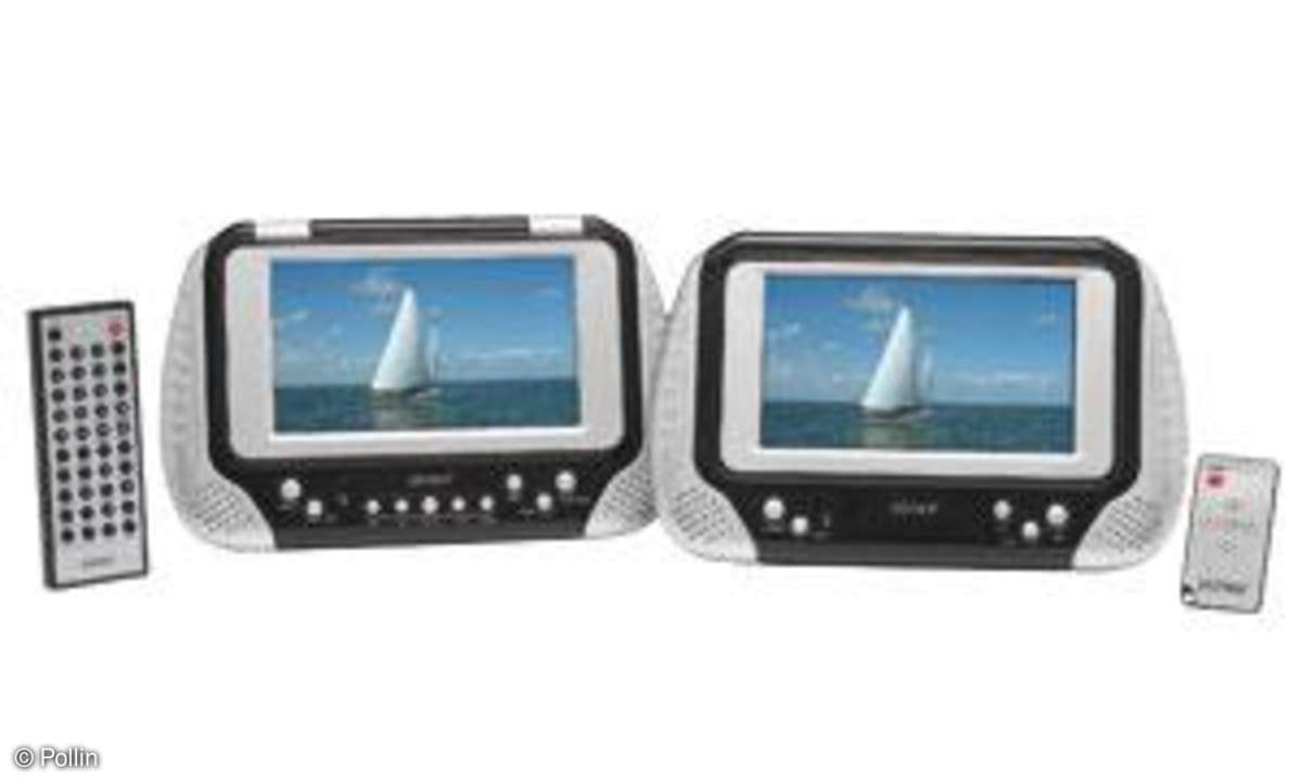 Pollin: Portables LCD-Monitor-/DVD-Set