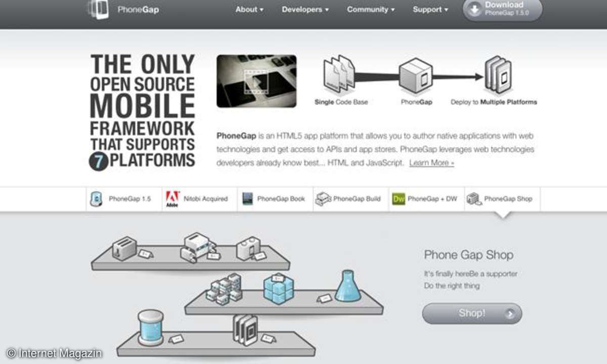 Apps erstellen mit dem Framework Phonegap