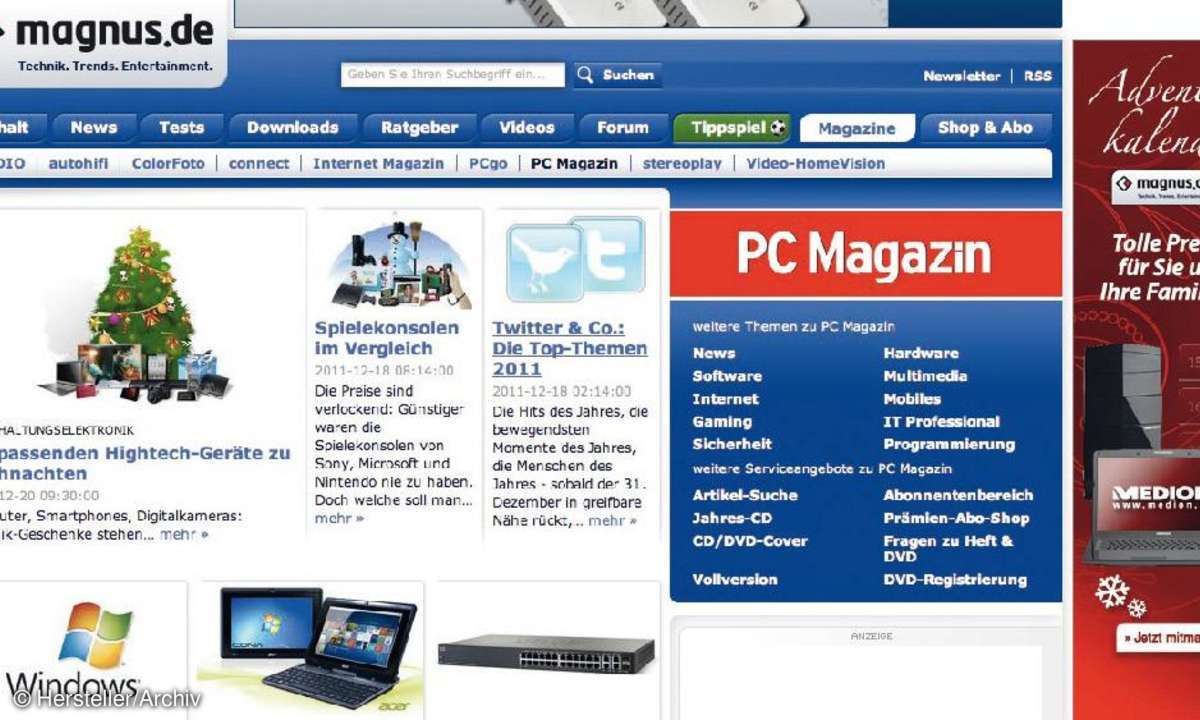 magnus.de, drucken, webdesign