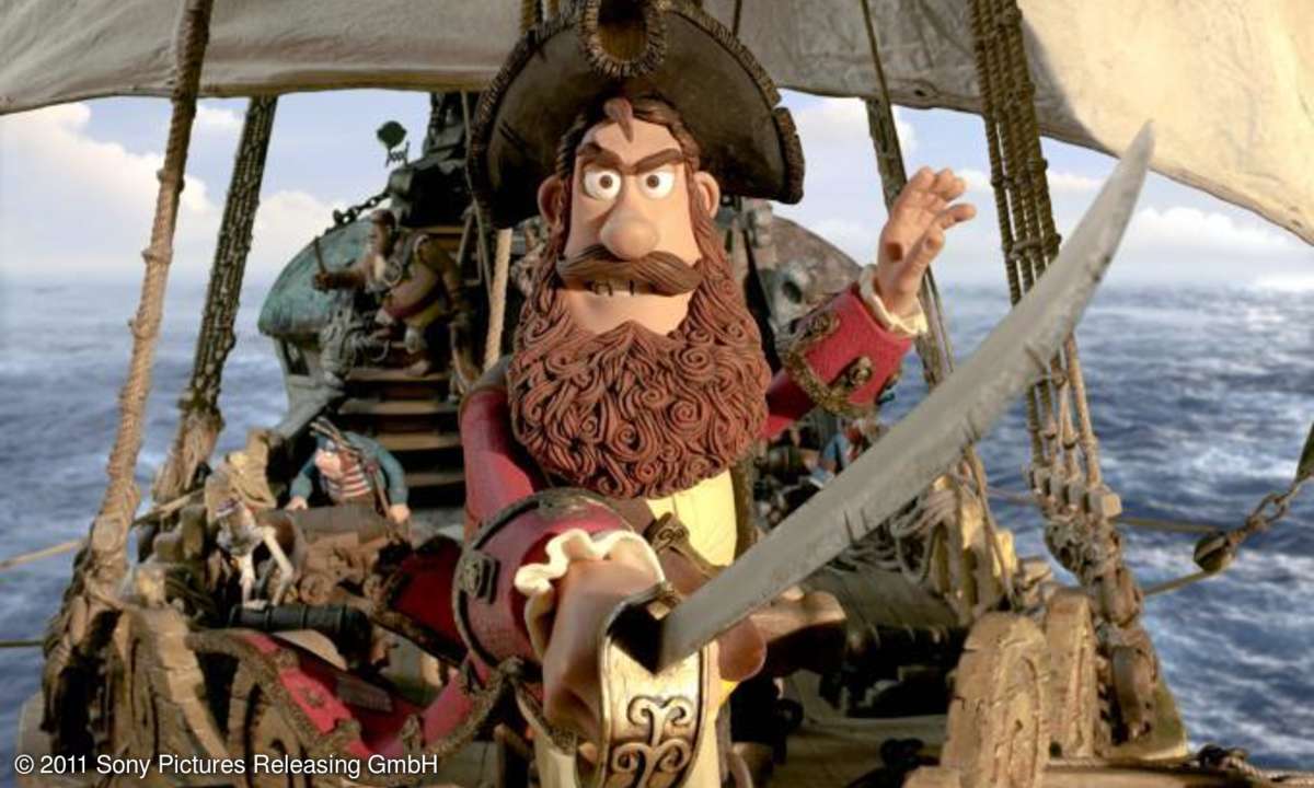 Der Piratenkapitän ist ein furchtloser Geselle - wenn auch nicht besonders erfolgreich.