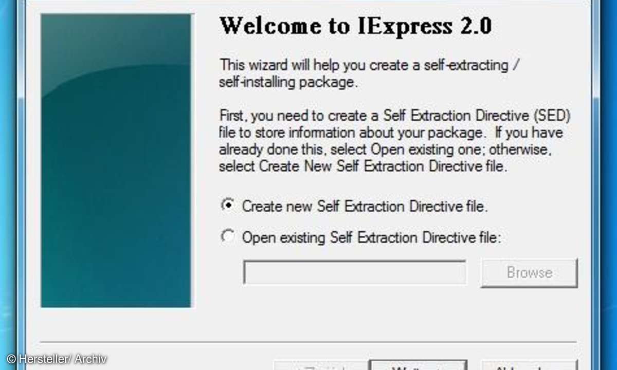 Windows 7 IExpress