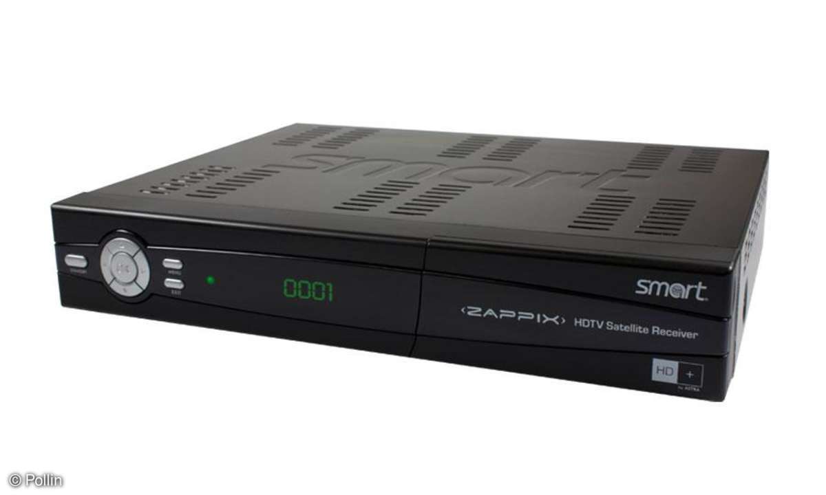 Pollin: SAT HDTV-Receiver mit HD+ SMART Zappix HD+