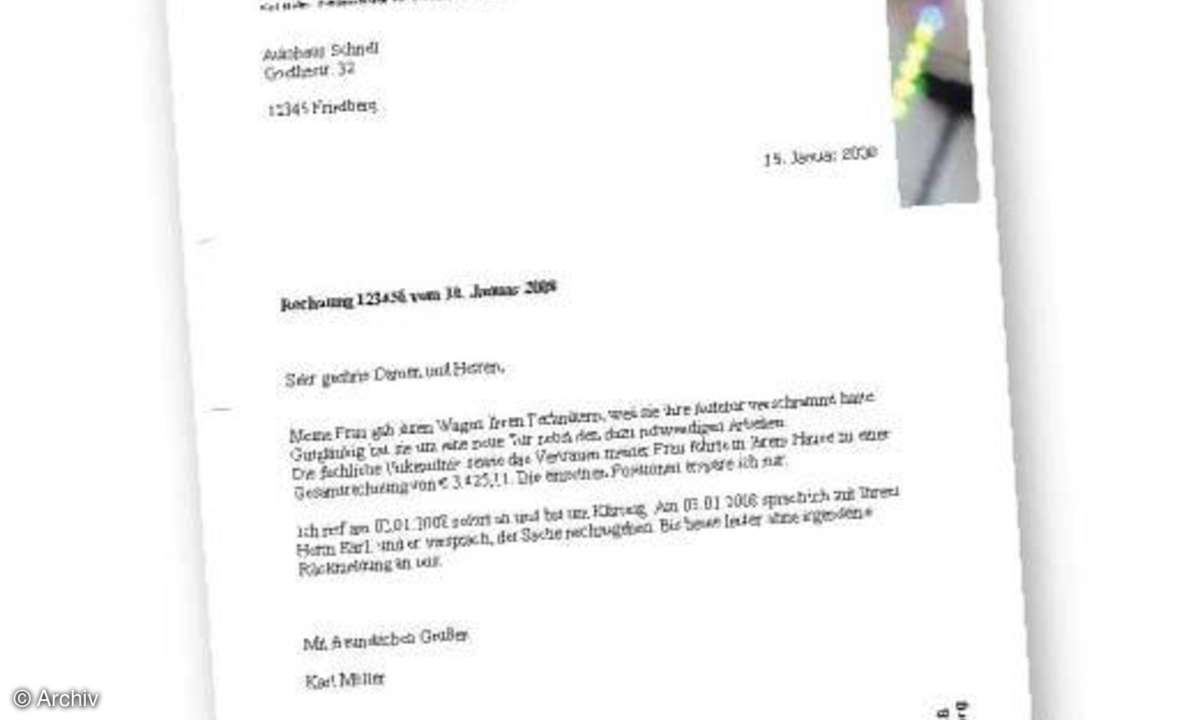 Eigenwilliger Briefbogen