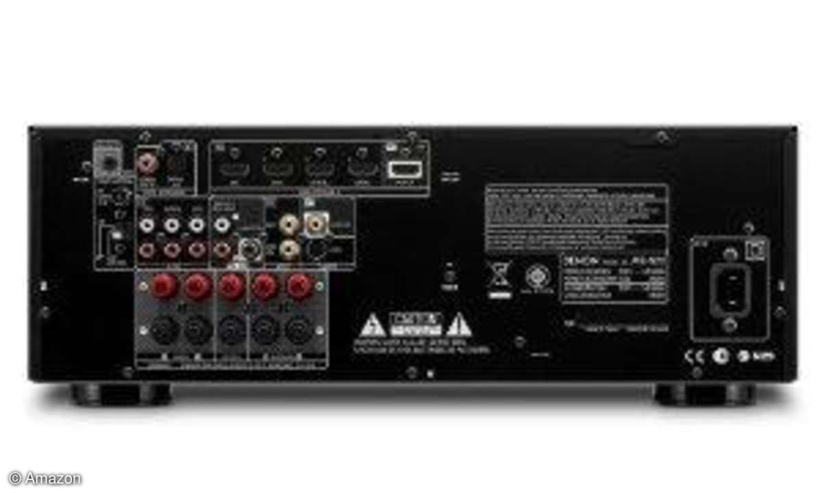 Denon AVR 1612 5.1 AV-Receiver (3D, HDMI, 5x 120 Watt, UKW-/MW-Tuner) schwarz