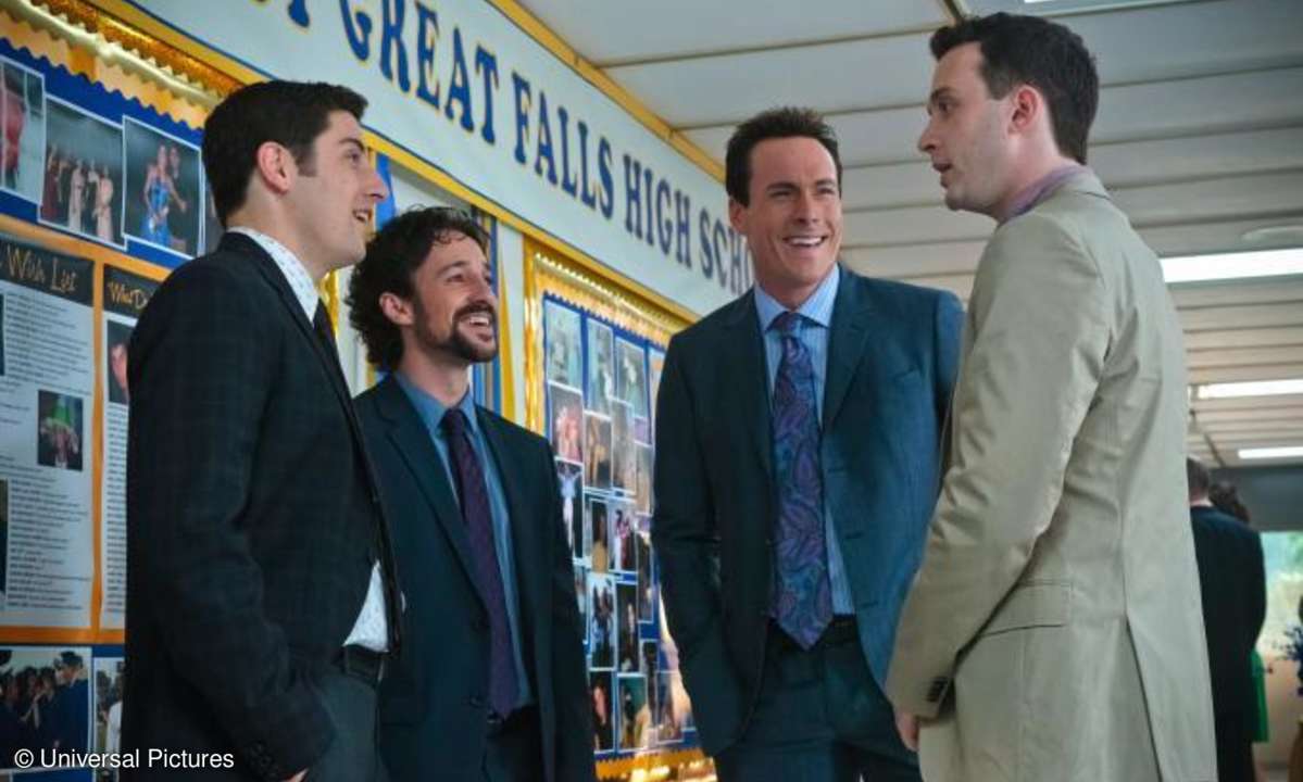 Sind die erwachs ...äh, groß geworden: (von links): Jim (Jason Biggs), Kevin (Thomas Ian Nicholas), Oz (Chris Klein) und Finch (Eddie Kaye Thomas) sind zum Klassentreffen zurück in ihrer Schule.