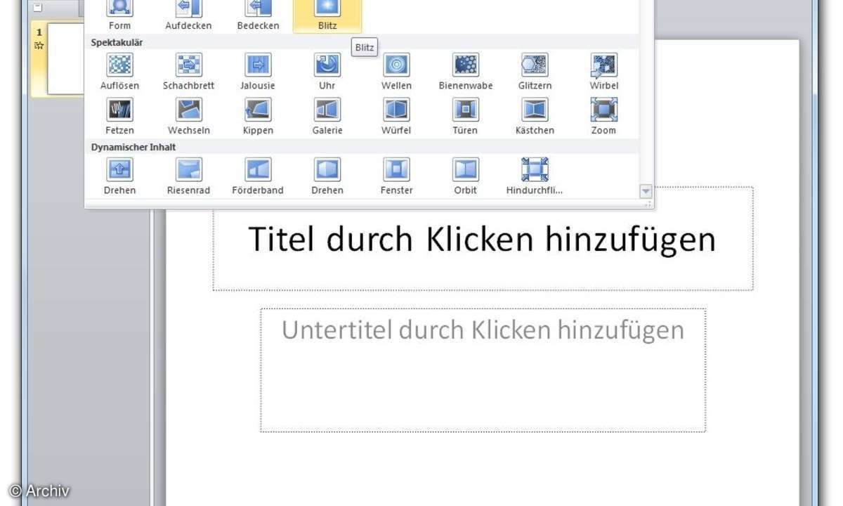 PowerPoint-Tipp: Das müssen Sie zu Übergängen wissen