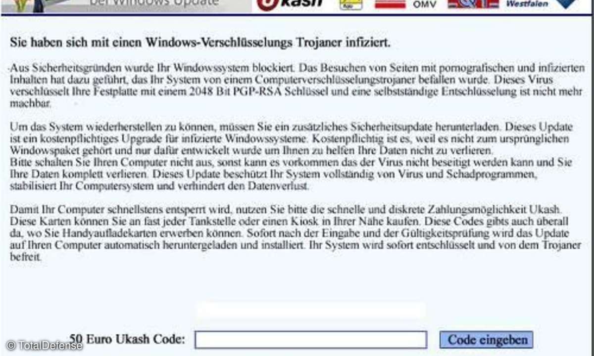 Verschlüsselungstrojaner zieht weiter Kreise