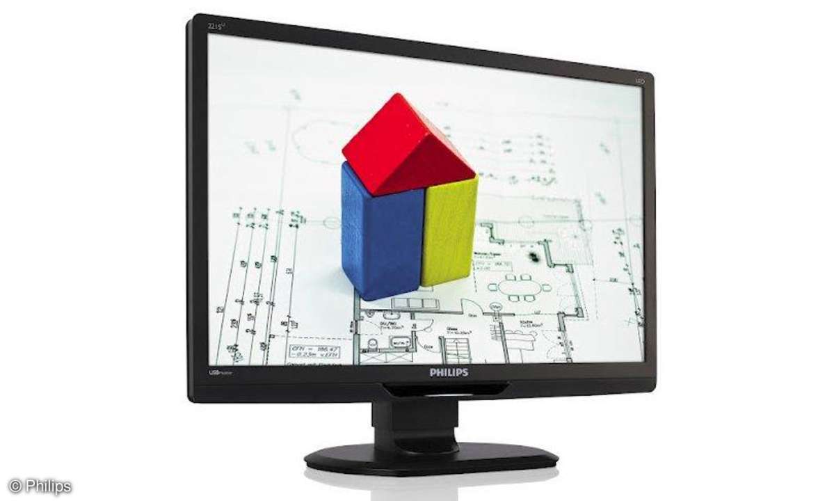 21,5-Zoll-Monitor mit USB Anschluss von Philips